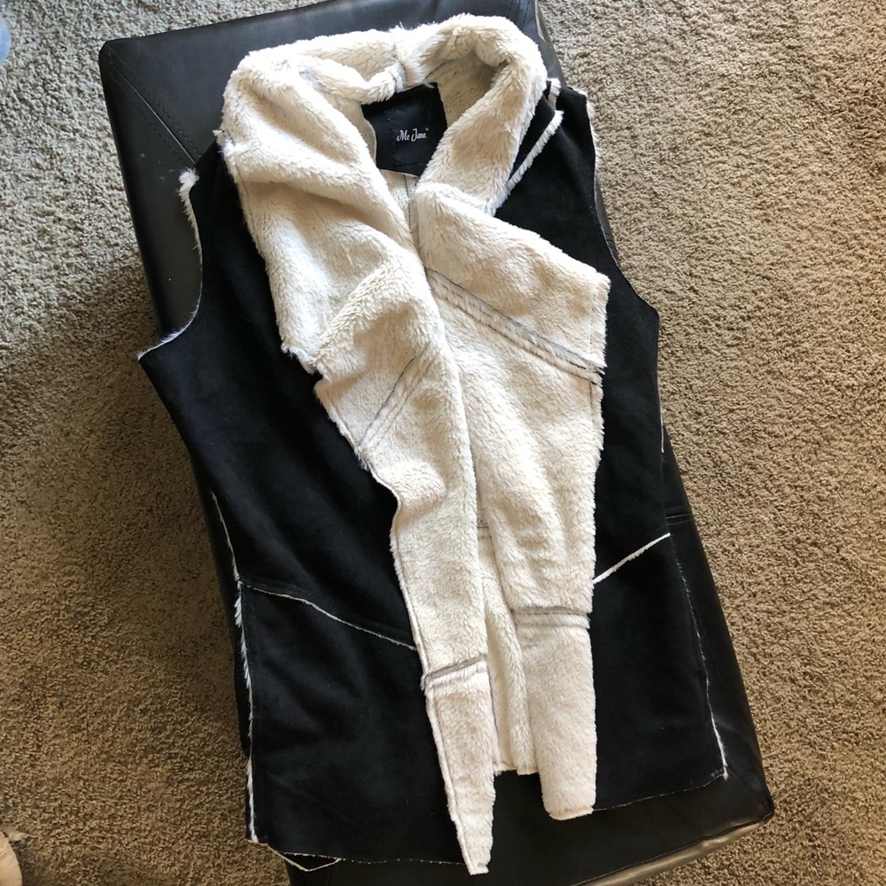 Suede/fur vest